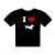 I Love Dachshunds Mens Black T Shirt