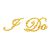 I Do Gold Crystal Wedding Shoe Sticker