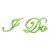 I Do Bright Green Crystal Wedding Shoe Sticker