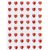 Self Adhesive Diamante Hearts (48pk)