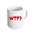 WTF Design Ceramic Mug