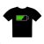 Battery Icon Design Mens Black T Shirt