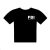 FBI Small Print Design Mens Black T Shirt