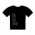 Head Turned Sideways Design Mens Black T Shirt