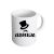 Usher Top Hat & Moustache Design Wedding Ceramic Mug