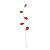 Burgundy Crystal Spray on Silver Stem