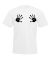 Hand Print Design Mens White T Shirt