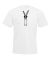 Zip Design Mens White T Shirt