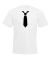 Black Tie Design Mens White T Shirt