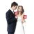 Red Love Photo Prop Cards on Sticks (KNP4)