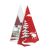 Bright Red Christmas Design Single Tea Light Holder (DWC)