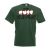 I'm Not Rude Design Mens Green T Shirt