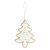 Burlap Peace Design Tree Hanging Decoration (DWC)