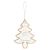 Burlap Noel Design Tree Hanging Decoration (DWC)