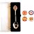 Crown Design Silver Souvenir Spoon with Union Jack theme designs
