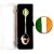 Crown Design Silver Souvenir Spoon with Irish Flag design