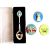 Crown Design Silver Souvenir Spoon with Wedding designs