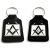 Masonic White Key Ring (With or Without G)