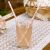 Pack of 30 With Love Design Straw Flags