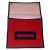 Red Canvas Roll Up With Rubber Lining And Paper Holder