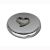 Crystal Heart Silver Plated Handbag Mirror in Gift Box
