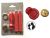 Red Wax Stamp Sealing Kit Bride & Groom Silhouette Design & 2 sticks red trad sealing wax