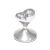 Swish Heart Shaped Chrome Place Card Holders (Pack of 12)