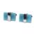 Aquamarine acrylic bar cufflinks NOW 33% OFF previous cost (DWC)