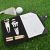 Personalised Black Leatherette Golf Organiser with Engraved Accessories