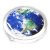 Planet Earth Design Handbag Mirror