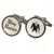Round Ivory Wedding Tux Cufflinks