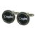 Black Round Pageboy Wedding Cufflinks