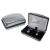Silver Swarovski Pearl Cufflinks in Engravable Chrome Box