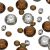 Mixed Size Brown & Clear Table Crystals (Pack of 350)   DWC