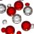 Mixed Size Red & Clear Table Crystals (Pack of 350)