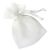 Small White Organza Bags Singles