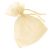 Small Ivory Organza Bags Singles