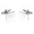 Engraved Contemporary Christmas Tree Cufflinks