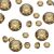 Mixed Size Champagne Gold Table Crystals (Pack of 350)