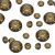 Mixed Size Chocolate Brown Table Crystals (Pack of 350)