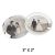 S/P Crystal Encrusted Rings Photo Frame 3x2 inch (DWC)