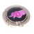 Black & Pink Orchid Design Handbag Hanger, Presented with Organza Bag