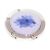 Delicate Blue Hibiscus Flowers Design Handbag Hanger, Presented with Organza Bag