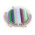 Coloured Stripes Design Handbag Hanger, Presented with Organza Bag