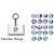 Modern Ages Themed Key ring, 16, 21, 40, 50, 60 etc