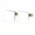 White Square Plain Cufflinks
