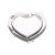 White Heart Handbag Hanger , Presented with Organza Bag