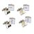 Smile Pink Design Square Wedding Cufflinks