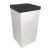 White Wedding Post Box with Black Lid
