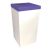 White Wedding Post Box with Purple Lid